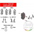 1/12 Front Brake Set for MotoGp models