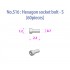 Metal Rivets Series for 1/9 Motorcycle No.S16: Hexagon Socket Bolt-S (60pcs)
