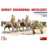 1/35 Soviet Divisional Artillery (7 figures+Four Horses+Limber+Gun)