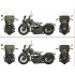 1/35 US Motorcycle WLA with Rider
