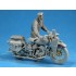 1/35 US Soldier Pushing Motorcycle 