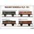 1/35 Railway Gondola 16.5-18t w/Track (European gauge), Barrels & Figures