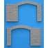 1/35 Village Diorama Base (Ruined Building+Diorama Base, Base Size: 260mm x 210mm)