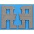 1/35 Village Road w/Ruined House (Ruined House+Diorama Base, Base Size: 257mm x 215mm)