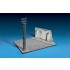1/35 Street Section w/Wall (Ruined Wall+Telegraph Pole+Diorama Base,Base Size:252mmx181mm)