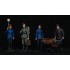 1/35 German Train Station Staff 1930-40s (4 figures, cart w/luggage)