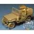 1/35 SCR-193 US WWII Radio Set for Jeep + Stowage Rack + Workable Leaf Springs