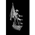 75mm Confederate Standard Bearer, American Civil War (1 figure w/diorama)