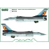 1/72 F-16 Belgian 75th Anniversary (decal)