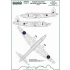 1/72 VICKERS WELLINGTON Roundels and Fin Flashes LATE (masks)