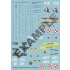 1/72 Mil Mi-24D/W Helicopter Decals & Canopy Paint Masks for Zvezda kits