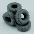 1/48 US Hummer Spare Tyres for Tamiya kits