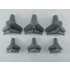 1/48 Tetrapods Blocks Mix (Trident Anti-Tank Obstacle, 6pcs)