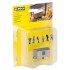 HO Scale Construction Site (building & figures)