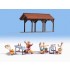 HO Scale Garden Party (building & figures)