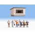 N Scale On the Platform (building & figures)