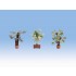 HO Scale Mediterranean Plants (3pcs, Height: 34mm)