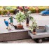 HO Scale Mediterranean Plants (3pcs, Height: 34mm)