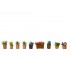 HO Scale Flowers in Pots (9 pots)