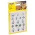 HO Scale Water and Riverside Plants (17 plants)
