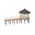 HO Scale Event Pavilion Fischersteg (12.9cm x 5.2cm x 7.1cm)