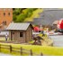 HO Scale Small Track House (Length: 61mm, Width: 45mm, Height: 57mm)
