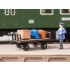HO Scale Luggage Cart (Length: 32mm, Width: 14mm, Height: 14mm)
