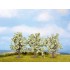 HO,TT Scale Fruit Trees (blossom, 3pcs, 80mm high)