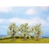 HO,TT Scale Fruit Trees (blossom, 3pcs, 80mm high)
