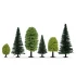 HO, TT Scale Mixed Forest (25 trees. 5 - 14cm)