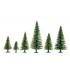 N, Z Scale Model Spruce Trees (25pcs, 3.5 - 9cm)