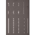 N Scale Street Marking Templates (5 stencils for 38 signs)
