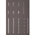 N Scale Street Marking Templates (5 stencils for 38 signs)
