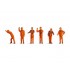 TT Scale Shunting Staff (6 figures)