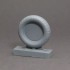 1/24 Bf-109 G-6 Resin Wheels Set (Main Disk Type 2 without Ribs)