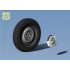 1/35 Mercedes V170 Models Wheels Set (WESA Extra Gelande Military Tyres)