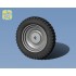 1/35 Mercedes V170 Models Wheels Set (WESA Extra Gelande Military Tyres)