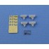 1/48 Soviet PBP-1A Gunsights (x4) for WWII YaK-1, YaK-3, Lagg-3, La-5, MiG-3, Pe-2, Tu-2