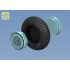 1/48 WWII Soviet Lavochkin La-5/F/FN Fighter Wheels Set (No Mask Series)