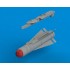 1/72 AGM65 Maverick + LAU-117/A Guided Missile Launcher (2pcs, decal, PE parts)