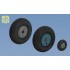 1/72 Supermarine Spitfire Resin Wheels Set(No Mask Series,5 Spoke+Smooth Tyres+Resin+PE) 