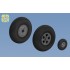 1/72 Supermarine Spitfire Resin Wheels Set(No Mask Series,5 Spoke+Smooth Tyres+Resin+PE) 