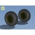 1/72 Topol SS-25 Wheels and Tyre Set - Main Hub Late Type 2 for Armory and Zvezda kit