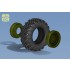 1/72 Topol SS-25 Wheels and Tyre Set - Main Hub Late Type 2 for Armory and Zvezda kit