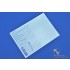 1/144 & 1/100 Detail-Up Decal Blue for Gunpla
