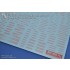  1/100 & 1/60 Detail-Up Decal 05-L Red for Gunpla