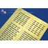 1/700 WWII IJN Warship Nameplates (1 Photo-Etched Sheet)