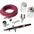 Double Action Internal Mix Siphon Feed Airbrush Set w/0.75 Head & Metal Handle