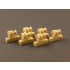 1/35 Burn out Return Rollers for WWII Soviet KV-I/II Tanks (6pcs)