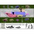 1/72 Mekong Long Boat (18cm), Figures and Resin Water Base